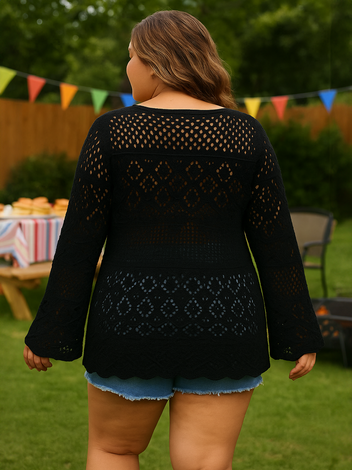 Lumi Plus Size Crochet Cardi