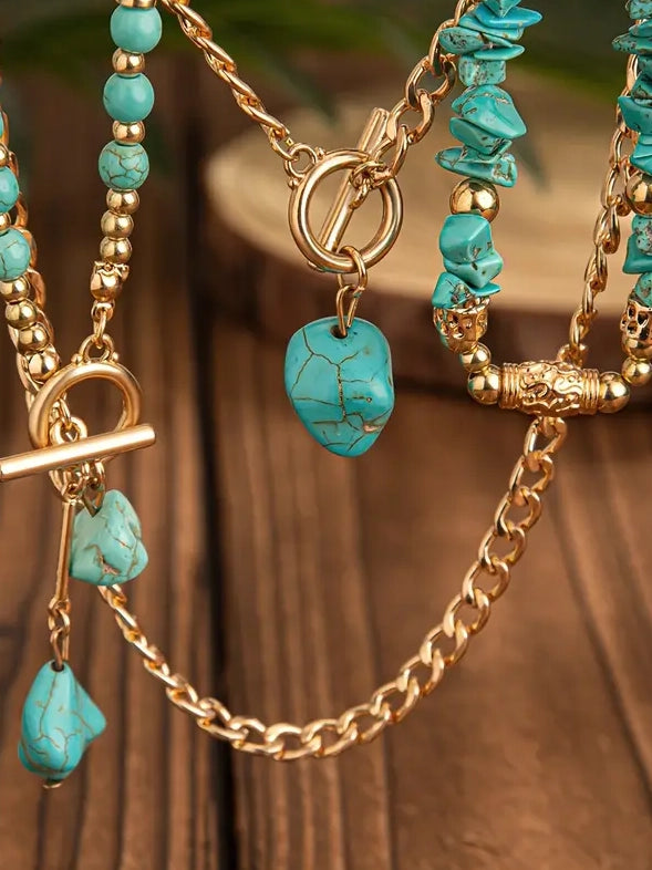 Multi Layered Beaded Necklace