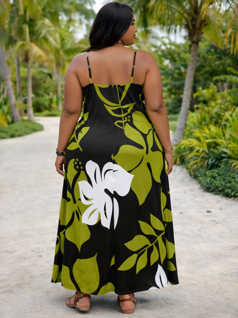 Tala Tropical Plus Size Maxi Dress