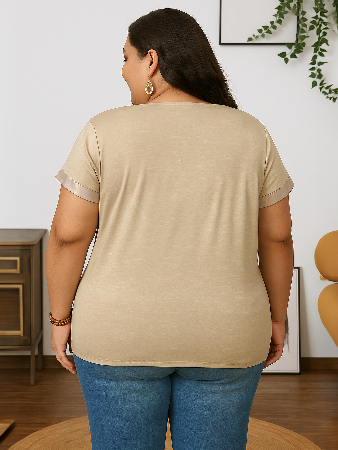 Tiffany Plus Size V-Neck T-shirt