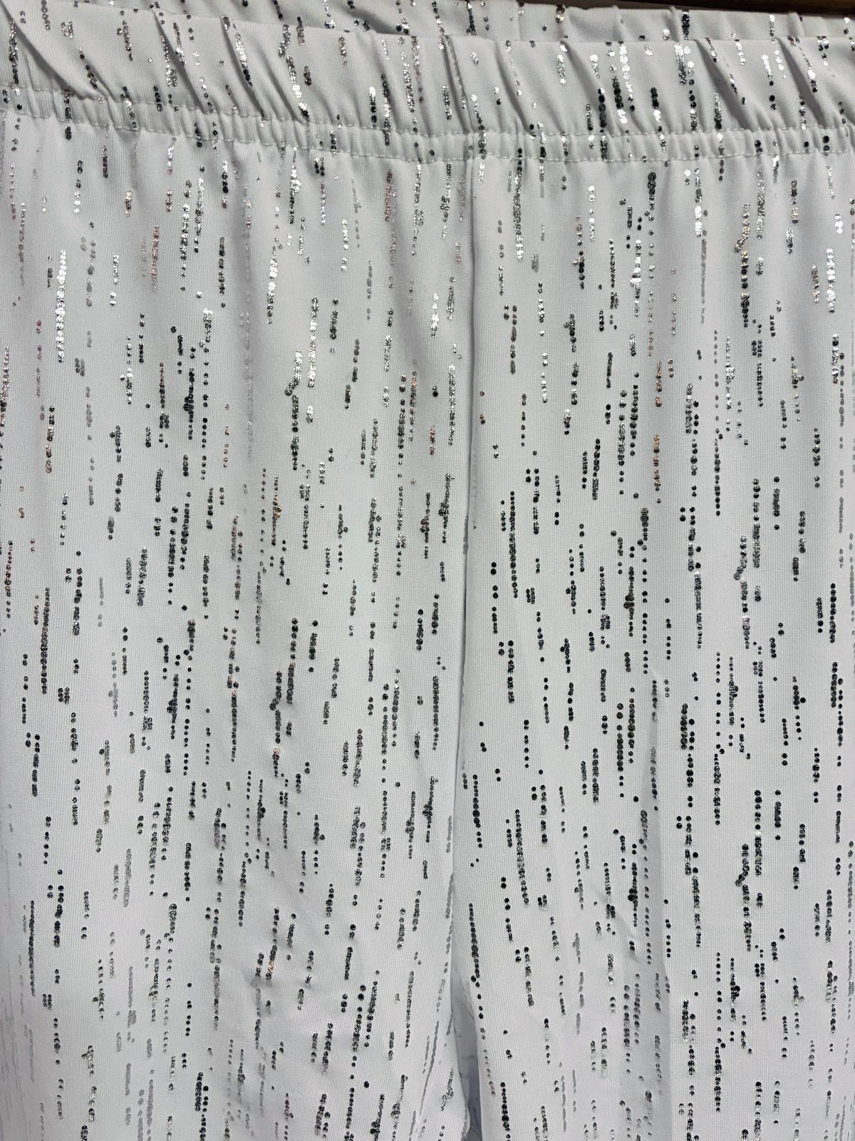 Savvy Silver Splatter Plus Size Leggings