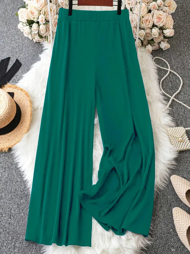Tamara Wide Leg Pull On Plus Size Pants