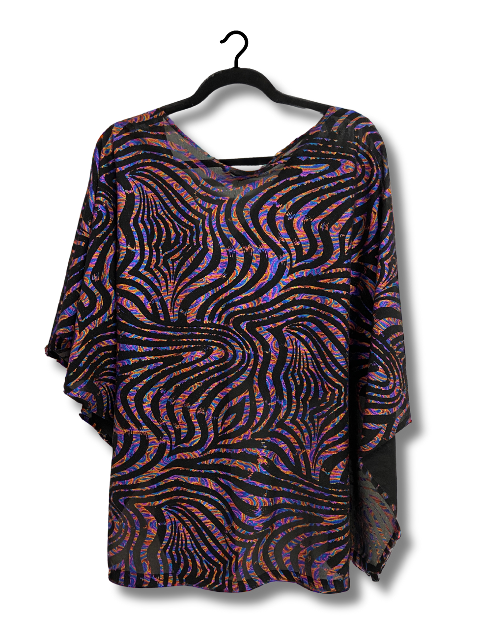 Handmade Plus Size Cover Up in Wild Print