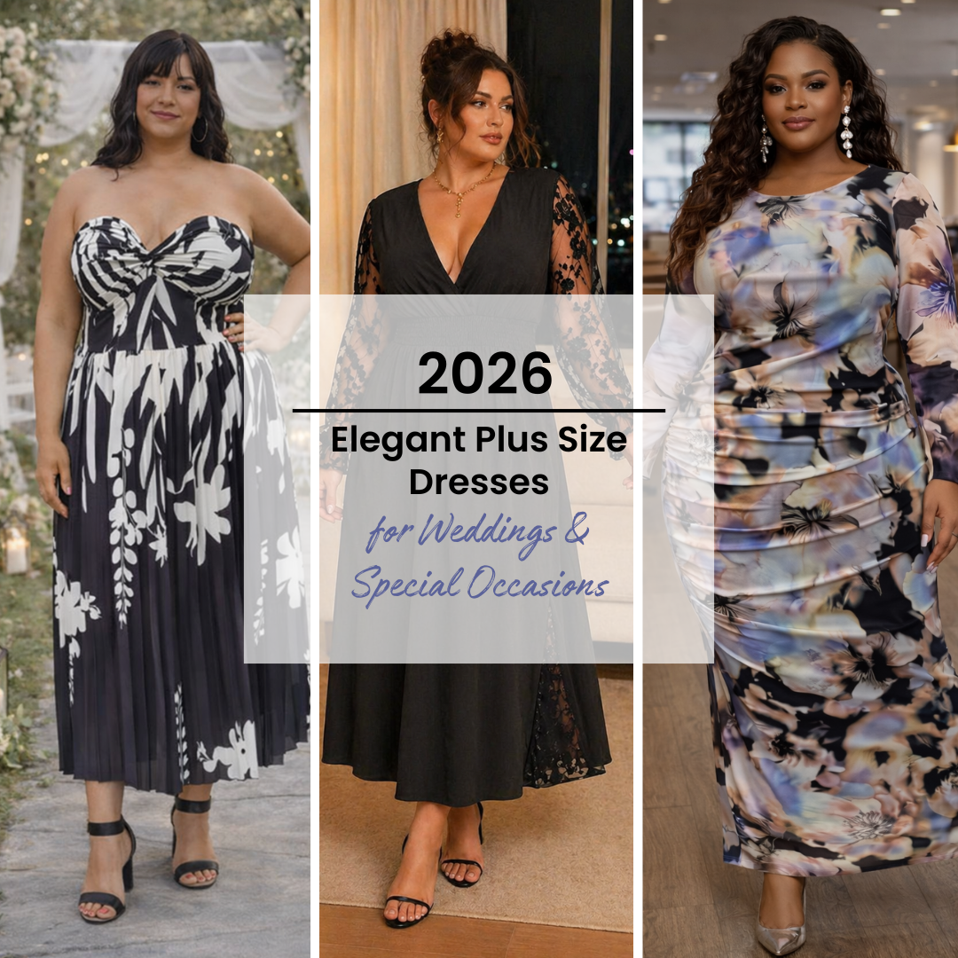 Elegant plus size dresses for weddings and special occasions in Canada