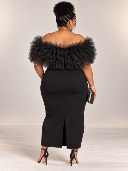 Organza Cropped  Shawl