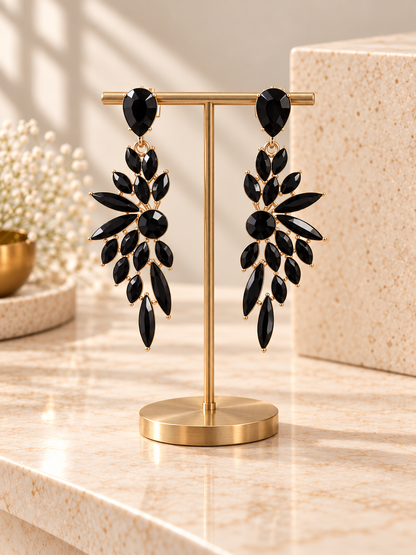 Dramatic Crystal Earrings