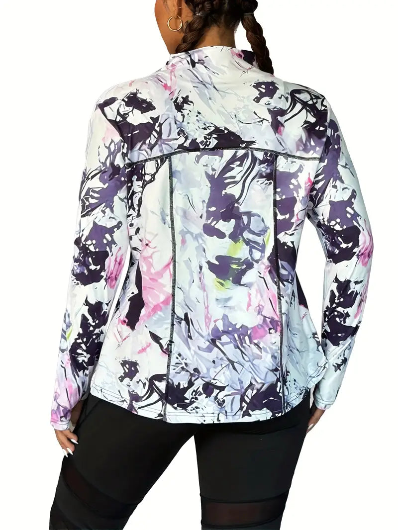 Azelea Plus Size Active Jacket by Run Free by Vee