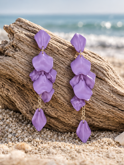 Lux Petal Drop Earrings