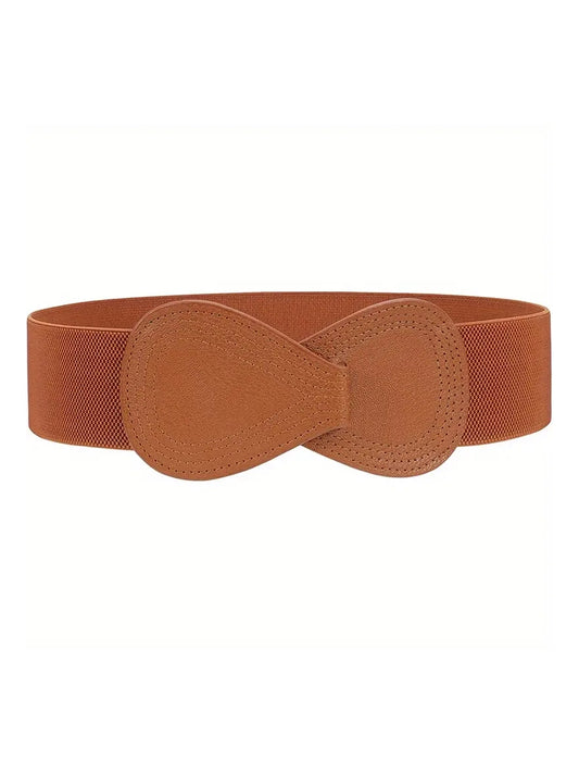 Bow Shaped Elastic Plus Size Belt in Colours