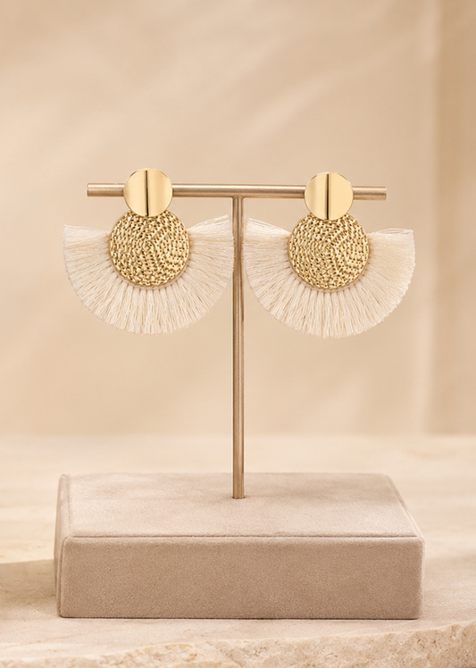 Fan Tassel Earrings