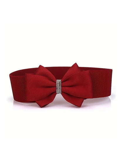 Bow & Rhinestone Plus Size Belt