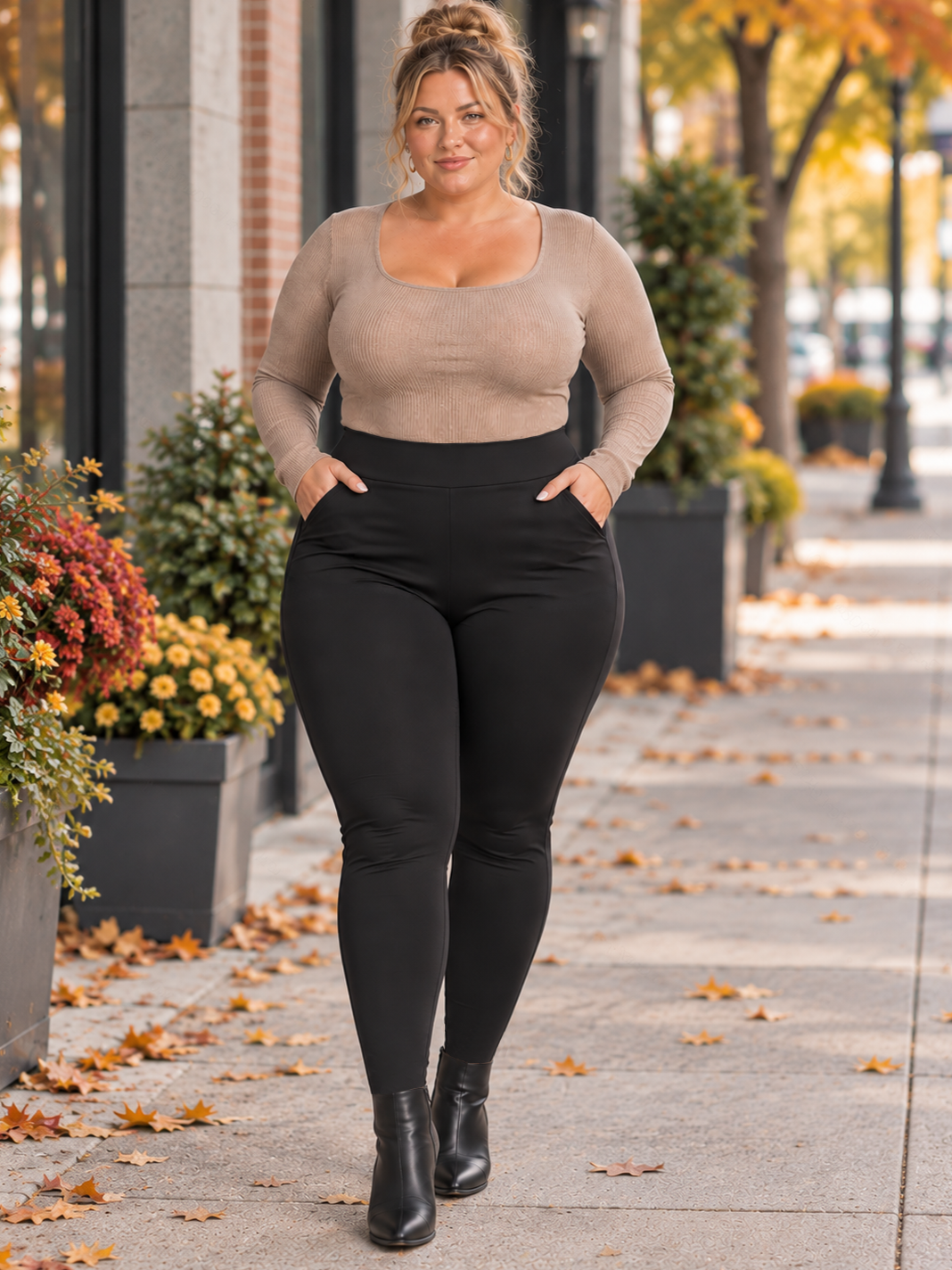 Tiana Pull On Plus Size Pants