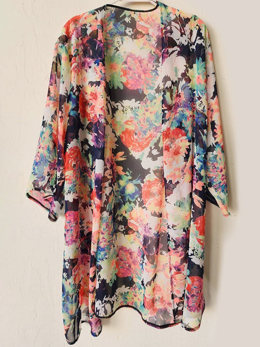 Filomena Plus Size Chiffon Kimono (Copy)