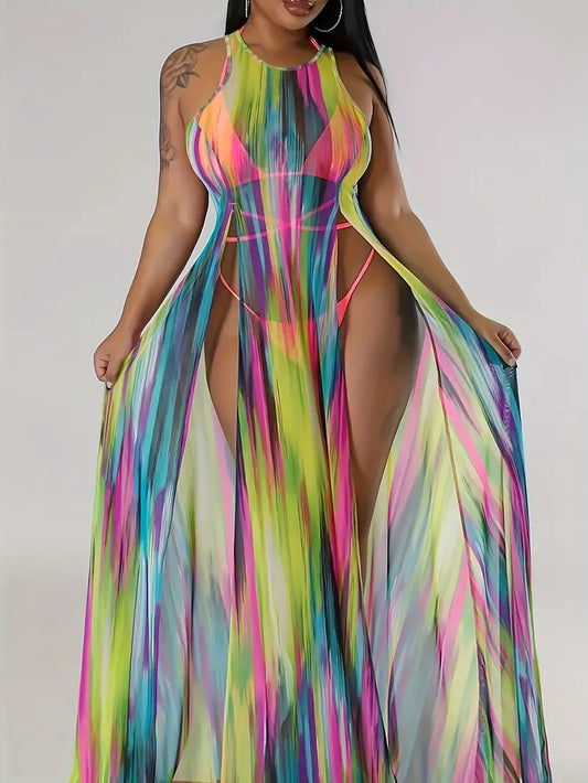 Cher Plus Size Cover Up in Multi