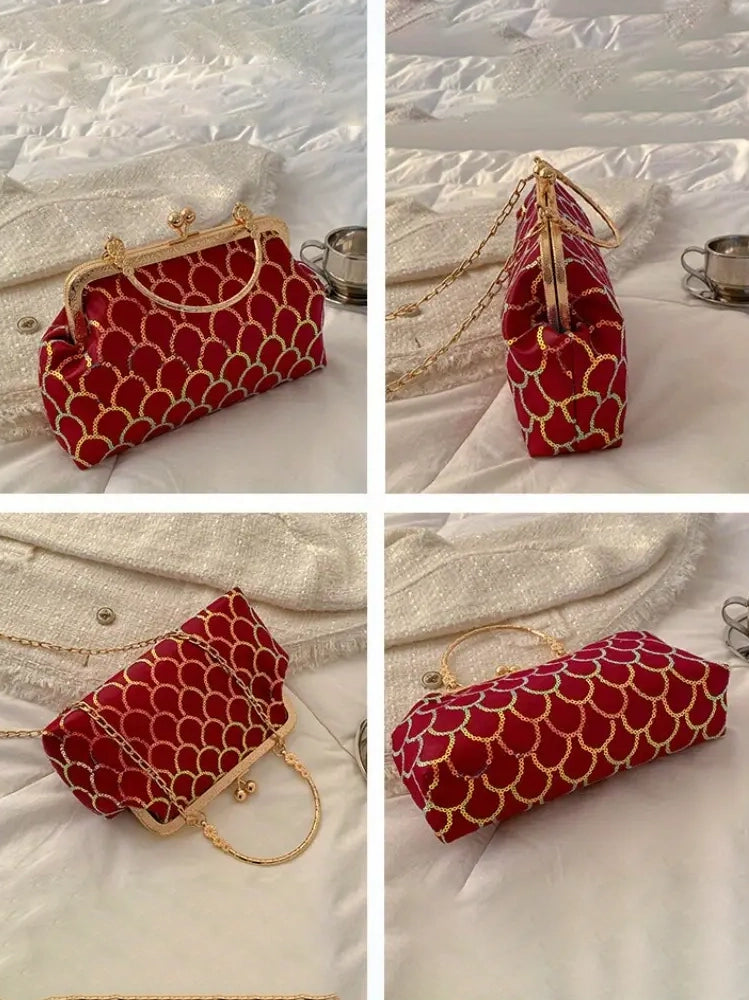 Mermaid Vintage Inspired Evening Purse