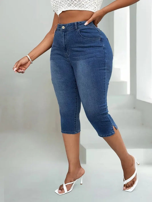 Rica Plus Size Capri Jeans