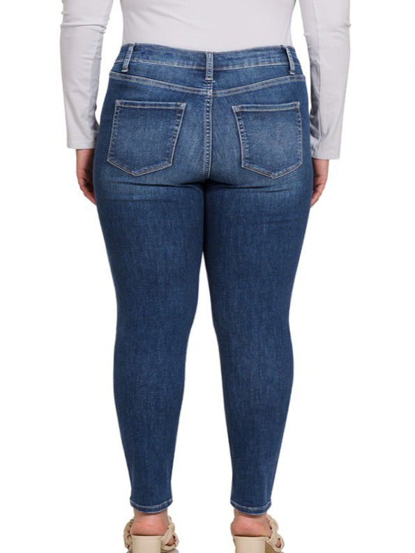 Arleen Plus Size High Waist Skinny Jeans