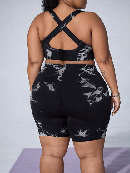 Hazel Plus Size Butt Lift Shorts by Run Free by Vee