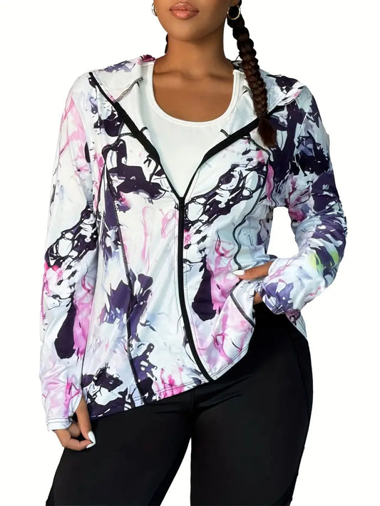Azelea Plus Size Active Jacket by Run Free by Vee