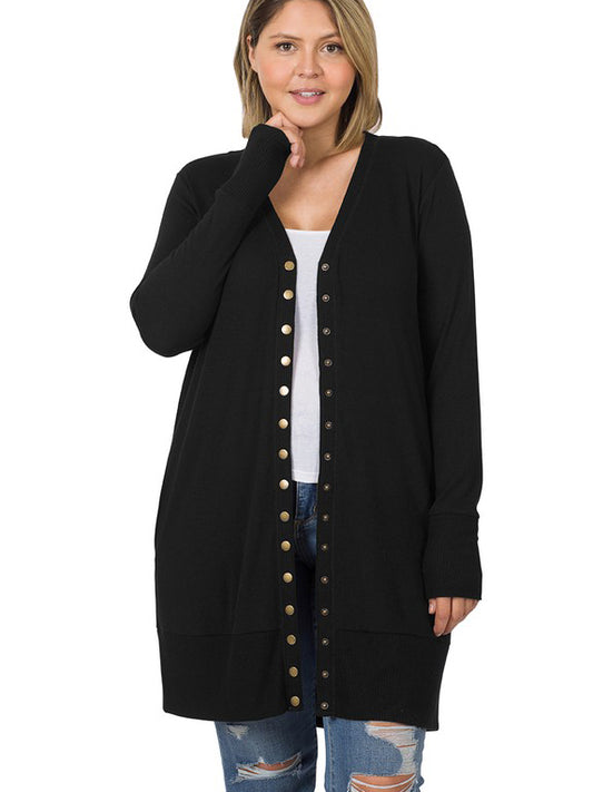 Alonna Plus Size Long Cardigan