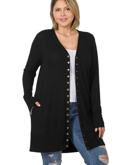 Alonna Plus Size Long Cardigan