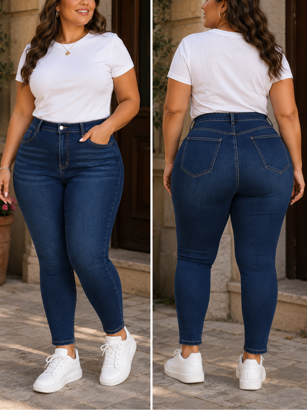 Nancy High Waisted Plus Size Jeans