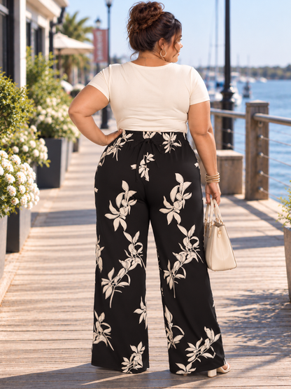 Emmy Floral Plus Size Pant