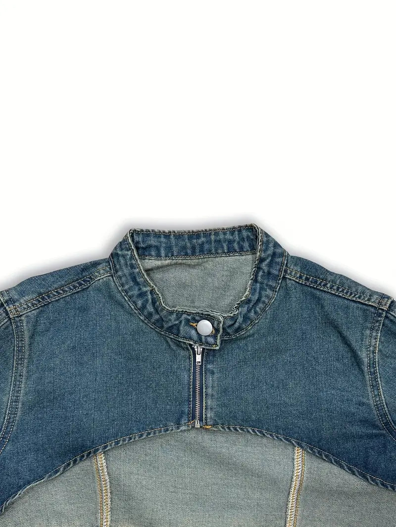 Roxy Super Cropped Plus Size Denim Jacket