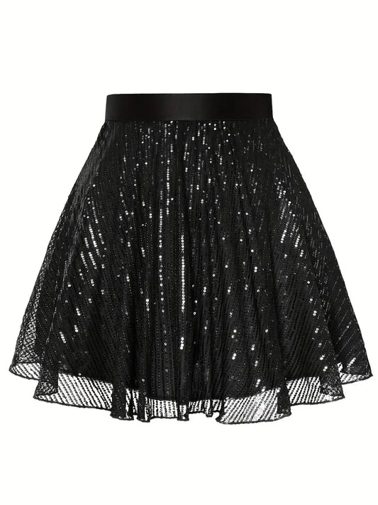 Jessica Plus Size Sequin Skirt