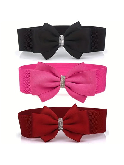 Bow & Rhinestone Plus Size Belt