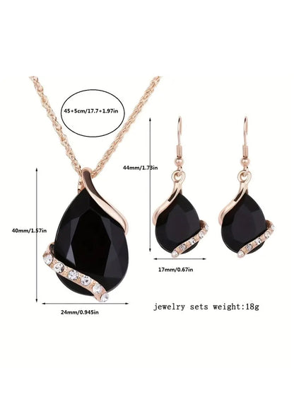 Necklace and Earring Evening Set