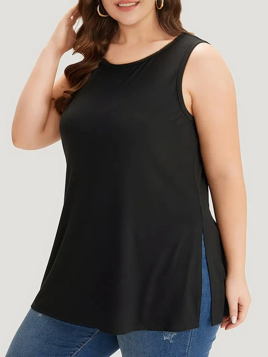 Molly Plus Size Tank Top in Black