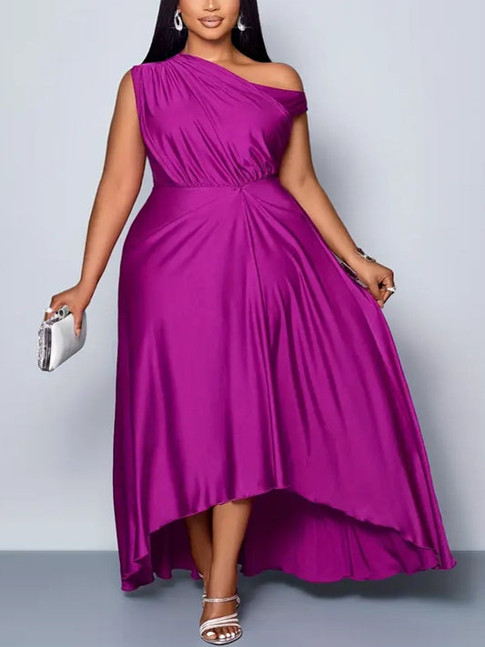 Kaia Asymmetrical Plus Size Dress
