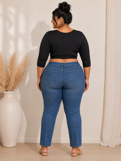 Instant Sleeves Plus Size Top