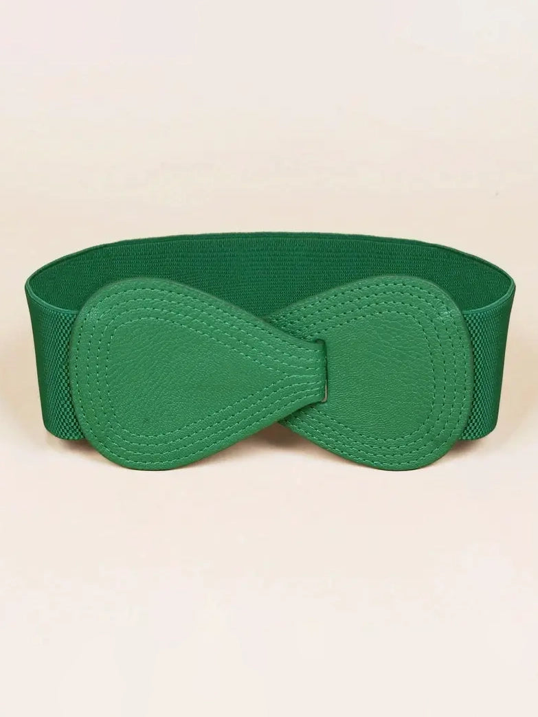 Bow Shaped Elastic Plus Size Belt in Colours