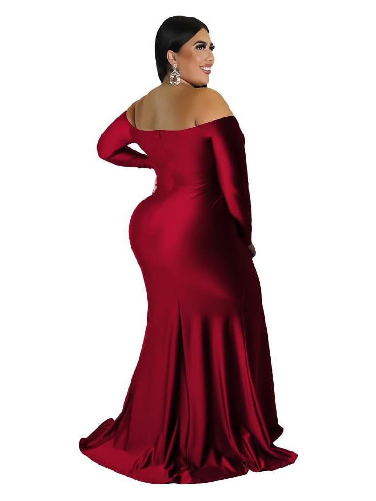 Helena Plus Size Mermaid Bodycon Gown