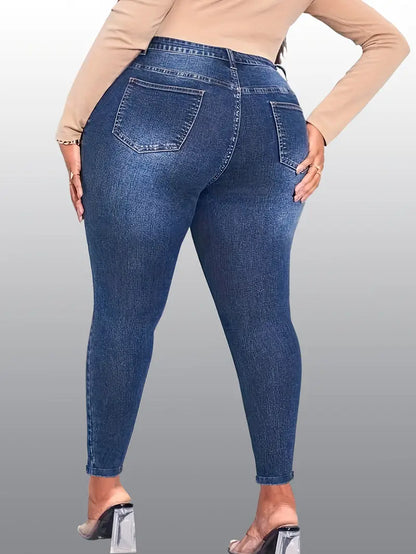 Rosario Distressed Skinny Plus Size Jeans