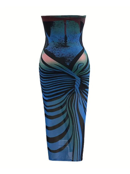 Amaranthe Plus Size Bodycon Tube Dress