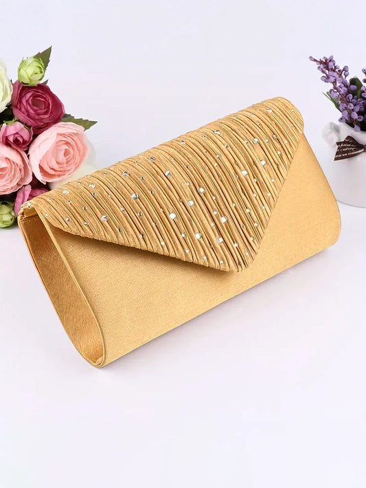 Sparkling Evening Clutch in Gold