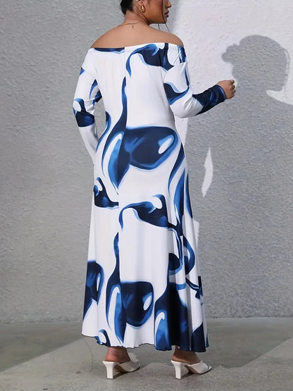 Monique Off Shoulder Plus Size Dress