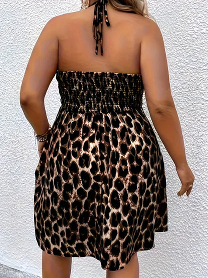 Laurie Halter Plus Size Animal Print Dress