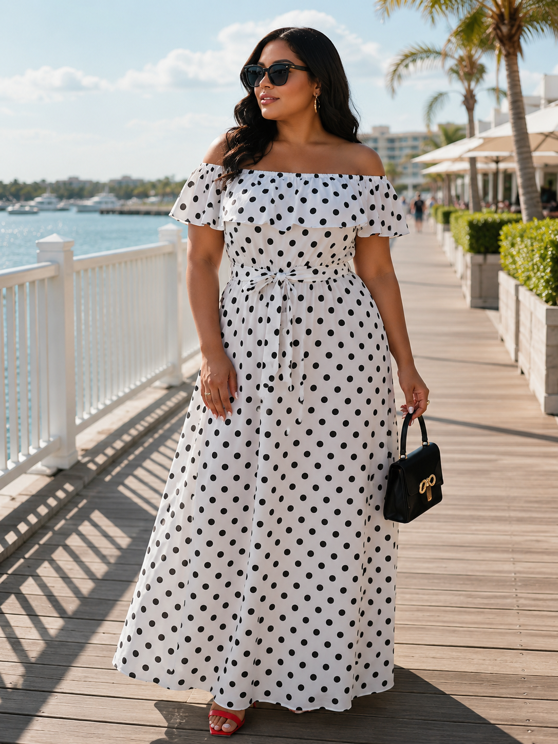 Polka Dot Bliss Plus Size Dress