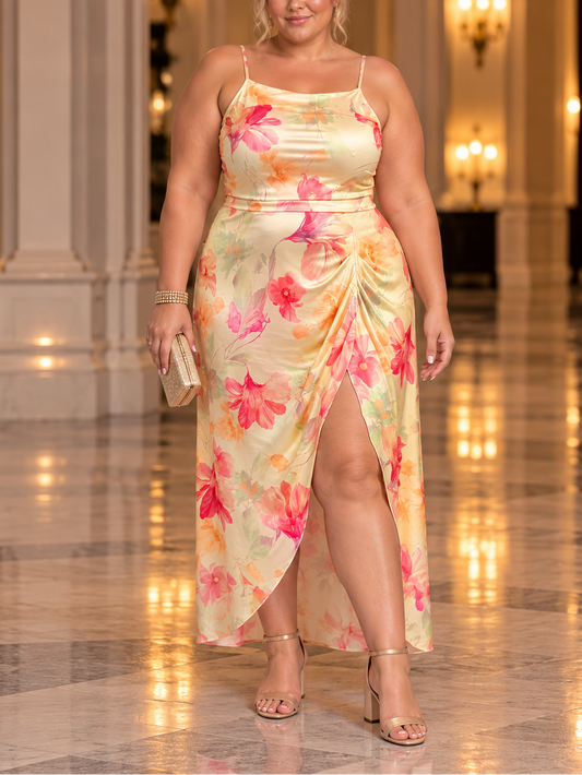Elaine Floral Plus Size Dress