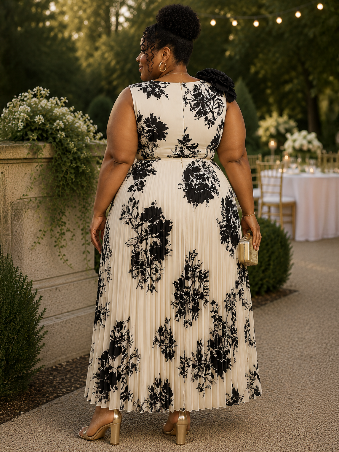 Raffaella Floral Print Plus Size Dress