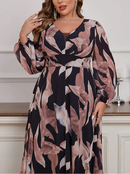 Paloma A-Line Printed Plus Size Dress