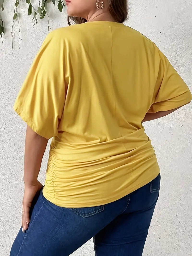 Leanna V-neck Plus Size Top