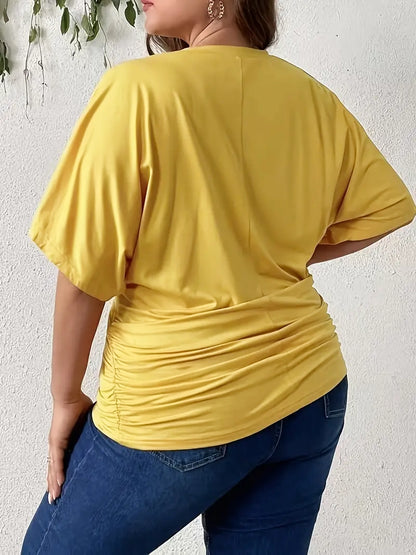 Leanna V-neck Plus Size Top