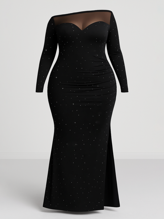Haima Asymmetrical Plus Size Dress