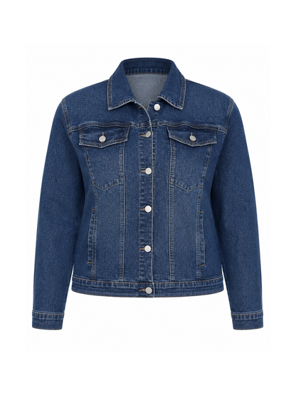 The Classic Plus Size Jean Jacket