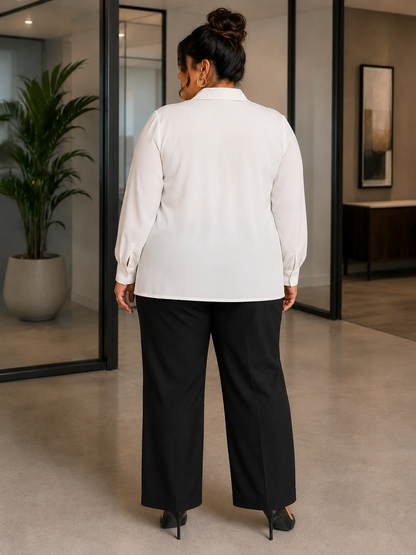 Renee Button Down Plus Size Blouse